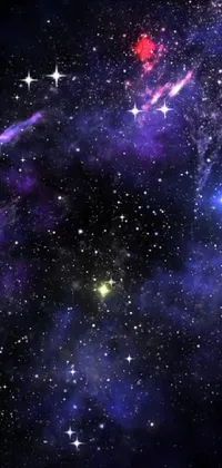 Transform your phone screen into a stunning, space-themed masterpiece with this phone live wallpaper featuring countless stars that twinkle in the night sky