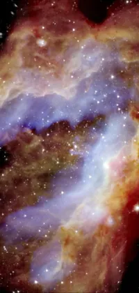 This phone live wallpaper showcases a mesmerizing, digital rendering of a star-filled sky