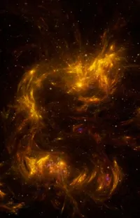 Atmosphere Nebula Amber Live Wallpaper