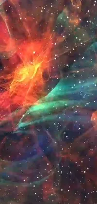This live wallpaper transforms your phone into a captivating universe filled with bright stars and a mesmerizing red nebula