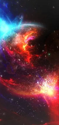 Transform your phone's home screen and transport yourself to the vast expanse of the universe with this gorgeous live wallpaper