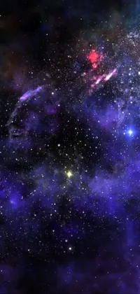 Atmosphere Nebula Purple Live Wallpaper