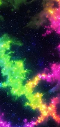 Atmosphere Nebula Purple Live Wallpaper