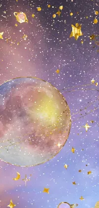 Atmosphere Nebula Yellow Live Wallpaper
