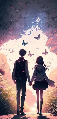 Lovers & Moon Dark Anime Wallpaper - Anime Aesthetic Wallpaper