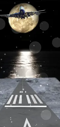 Full Moon Landing Live Wallpaper