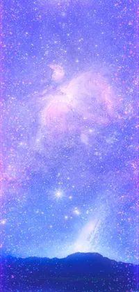 Atmosphere Purple Azure Live Wallpaper