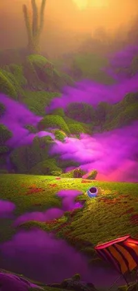 Atmosphere Purple Natural Environment Live Wallpaper