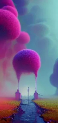 Atmosphere Purple Nature Live Wallpaper