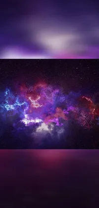 Atmosphere Purple Water Live Wallpaper