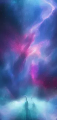 Atmosphere Purple Water Live Wallpaper