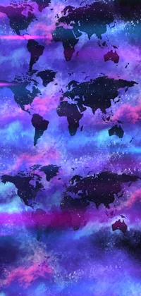 Atmosphere Purple World Live Wallpaper