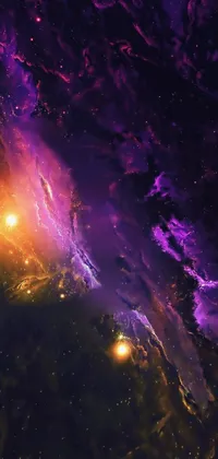 Atmosphere Purple World Live Wallpaper