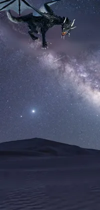 Get lost in the beauty of the night sky with this stunning phone live wallpaper