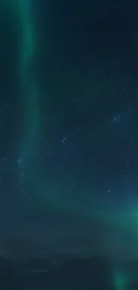 This phone live wallpaper showcases a winter wonderland with a group of people on a snow-covered summit