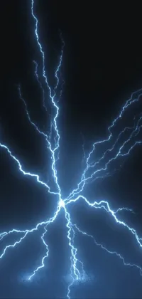 Experience the thrill of lightning strike with this stunning phone live wallpaper
