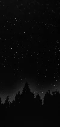 Bring the wonder of the night sky to your phone with this stunning black and white live wallpaper