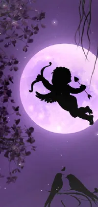 Looking for a mesmerizing phone live wallpaper? Check out this captivating "Full Moon Fairy" wallpaper