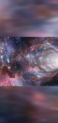 Immerse yourself in the endless depths of the universe with this stunning phone live wallpaper! Featuring a mesmerizing black hole at the center of a galaxy, and liminal space in outer space