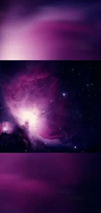 This awe-inspiring live wallpaper for your phone features a stunning, deep purple sky filled with twinkling stars