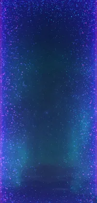 This phone live wallpaper features a dark room with purple and blue lights, a hologram, glitter gif, and a galaxy background