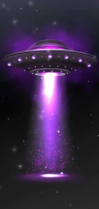 Take your phone wallpaper to another dimension with this stunning live alien spacecraft wallpaper