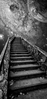 Atmosphere Stairs Flash Photography Live Wallpaper