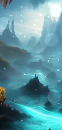 Get lost in a mesmerizing and surreal world with this stunning live wallpaper