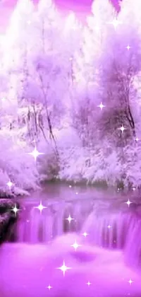 Atmosphere Water Purple Live Wallpaper