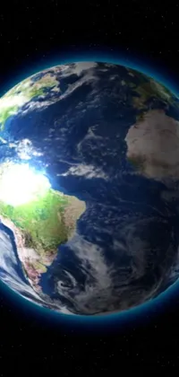 This live wallpaper for your phone offers a stunning view of the Earth from space