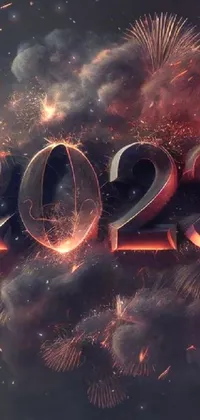 This stunning live wallpaper for your phone brings the excitement of the new year to life with incredible realism