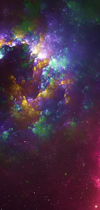 This live wallpaper showcases an incredible close-up image of a galaxy, with a sparkling starry backdrop