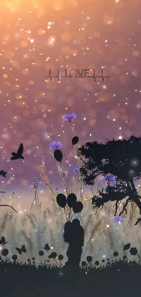 Get lost in the serenity of the countryside with this live wallpaper for your phone