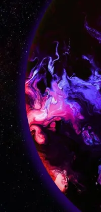 Atmosphere World Purple Live Wallpaper