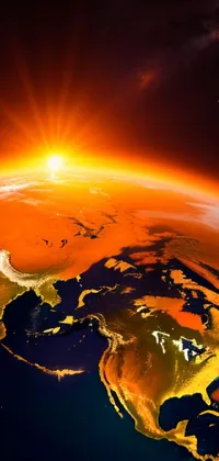 earth orbit sun set Live Wallpaper