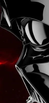 Immerse yourself in a galaxy far, far away with this stunning Darth Vader helmet live wallpaper
