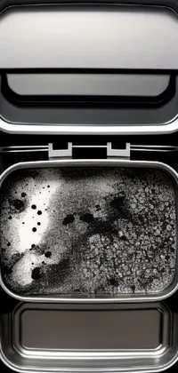 Enhance your phone's look with this striking live wallpaper featuring a realistic photo of a food can in black and white