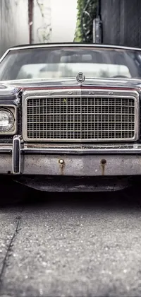 This live wallpaper showcases a vintage car parked on a grungy street in Seattle