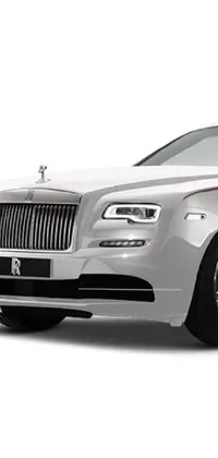 Indulge in luxury with this silver Rolls Royce convertible live wallpaper