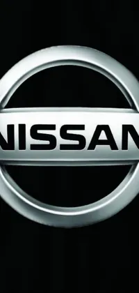 This Nissan Live Wallpaper features the brand's shiny metallic logo rotating and pulsing against a black background, perfect for car enthusiasts