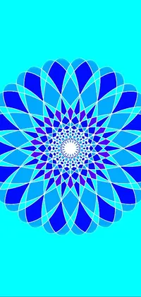 Azure Blue Flower Live Wallpaper
