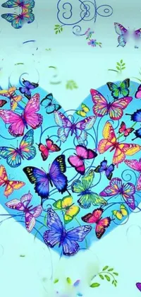 Azure Butterfly Botany Live Wallpaper