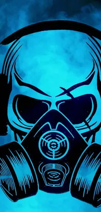 Azure Goggles Gas Mask Live Wallpaper