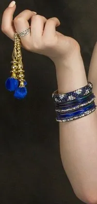 Azure Hand Body Jewelry Live Wallpaper