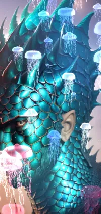  Aqua jelly man Live Wallpaper