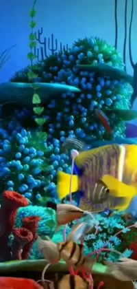 Transform your phone screen into an underwater paradise with this stunning live wallpaper