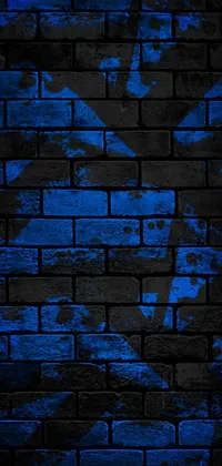 Azure Rectangle Brick Live Wallpaper