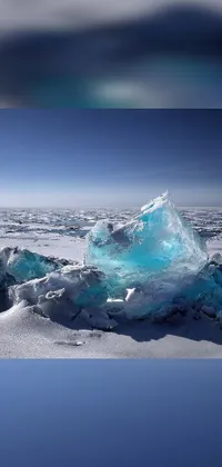 Azure Sea Ice Natural Landscape Live Wallpaper