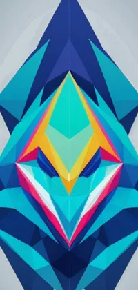 Azure Triangle Art Live Wallpaper