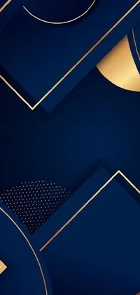 Azure Triangle Material Property Live Wallpaper